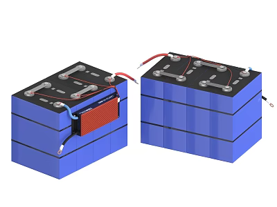 lithium iron phosphate battery lithium battery car battery 3d model