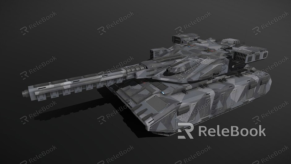 Sci-fi siege tank model