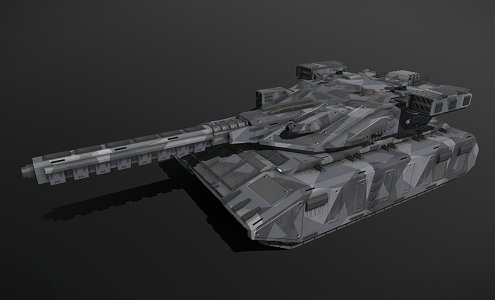 Sci-fi siege tank 3d model