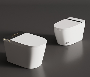 Modern Smart Toilet 3d model