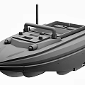 Black Modern Water Vehicle With Streamlined Design Metal Grab Bar Front Lights And Antenna