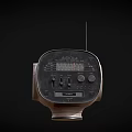 Vintage Audio Radio Speaker With Classic Knobs Dial And Retro Design