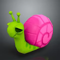 Snail Cartoon Snail Small Snail Reptile Cold Blooded Animal Reptile 3d model