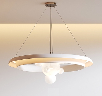 Quiet wind chandelier modern chandelier art chandelier guest restaurant chandelier 3d model