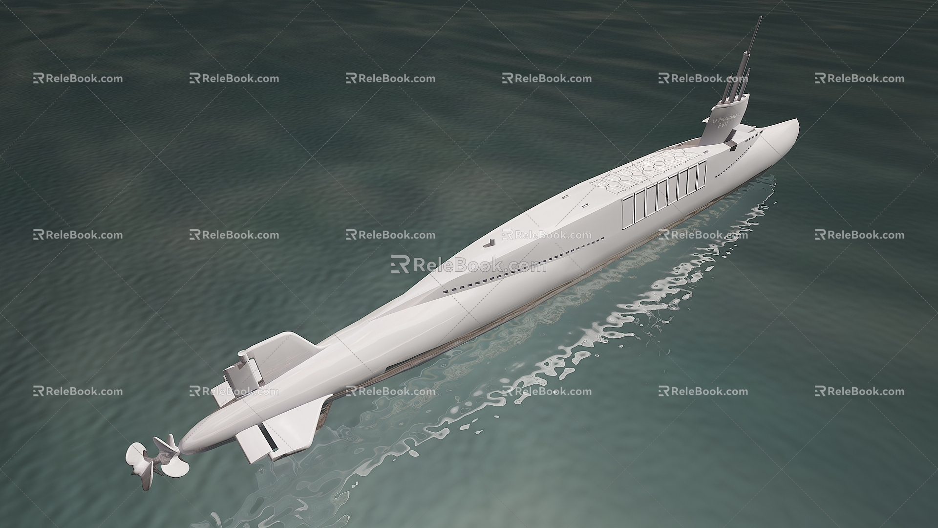 Modern Submarine 3d model