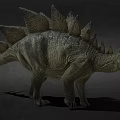 Realistic Stegosaurus Dinosaur Game Movie Character With Spiked Back And Detailed Skin