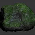 Two Green Natural Rough Stone Specimens With Textured Surface And Irregular Shape