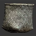 Woven Storage Basket For Home Use With Handmade Square Design And Natural Texture