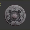 Medieval Shield Ancient Shield Defensive Weapon Ancient Shield Iron Shield Protective Shield Wooden Shield 3d model