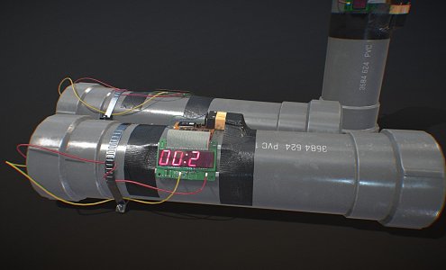 weapon tube bomb 3d model