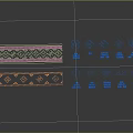 She Nationality Patterns 3d model