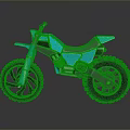Turquoise Off Road Motorcycle With Modern Design And Black Accent Wheels