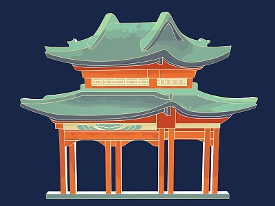 Architecture New Architecture National Tide Architecture Ancient Architecture Drum Tower Temple of Heaven Pagoda Zen Temple Buildings Temple 4 3d model