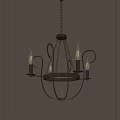 Modern Openwork Metal Chandelier With Crystal Droplets And Hanging Light Design For Living Area