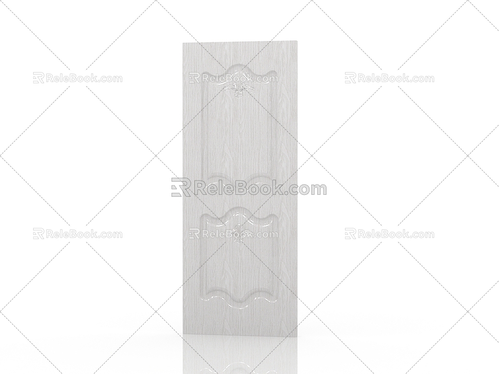 American door interior door 3d model