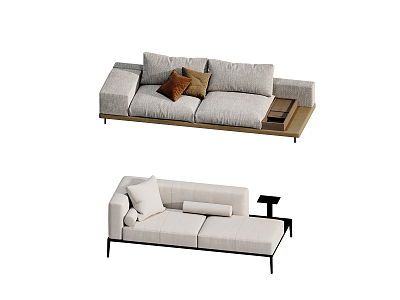 Modern Double Sofa Multiplayer Sofa Combination Sofa model