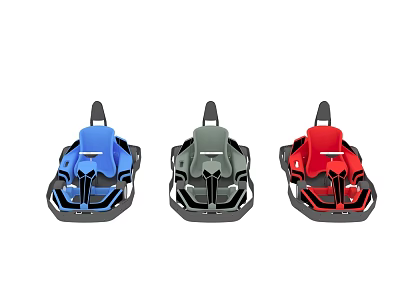 Colorful Anti Slip Footwear Covers In Blue Gray And Red For Outdoor Use 3d model