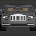 Luxury Silver Convertible Car With Open Top Brown Leather Interior And Shiny Wheels