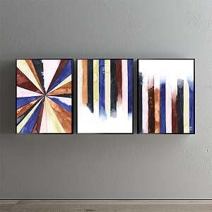 Modern Abstract Painting Living Room Simple Abstract Painting Decorative Painting 3d model