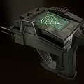Portable Metallic Radar Equipment With Green Screen Display And Mechanical Handle
