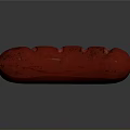 Juicy Red Grilled Sausage with Sliced Parts and Crispy Surface on Dark Background