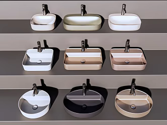 Modern wash basin 3d model