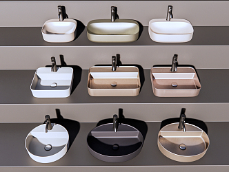 Modern wash basin 3d model