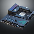 High Performance Gaming Motherboard With RGB Lighting Heat Sink CPU Socket And Circuit Design