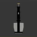 Handheld Black And White Tool With Multiple Metal Prongs And Ergonomic Handle Design