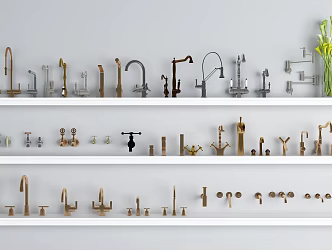 Modern faucet kitchen faucet vegetable basin hardware 3d model