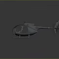 Space and Aerospace Support Helicopter With Rotating Propeller And Interior Equipment