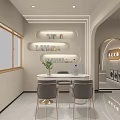 Modern Beauty Salon Interior Design With Stylish Front Desk And Elegant Lighting