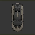 Modern Sleek Sports Car Featuring Black Silver Streamlined Design Rear Spoiler And Alloy Wheels