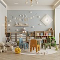 Modern Children's Entertainment Room Toy Room Children's Room 3d model