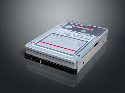 Durable High Capacity Internal Hard Disk Drive For Computer Storage With Metal Casing 3d model
