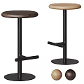 Modern bar stool combination 3d model