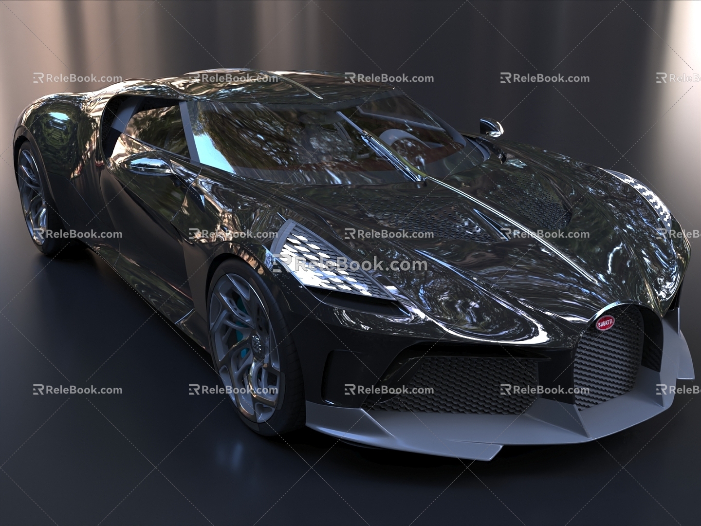 Bugatti Sound of Night Bugatti Super Run Bugatti sports car Car 3d model