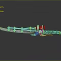 Final Fantasy Big Swords Final Fantasy Weapon Knife Magic Knife Weapon Cold Weapon Realistic 3d model