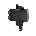 Adjustable Black Phone Holder With Clip Design And Stripe Surface For Daily Use