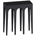 Modern Black Console Table With Arched Legs And Minimalist Design 3d model