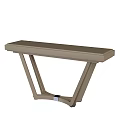 Modern Console Tables With Black And Beige Tops And Geometric Leg Designs