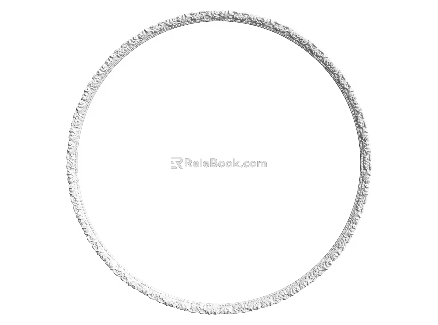European-style lamp panel gypsum component carved 3d model