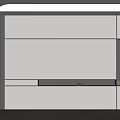 Modern sofa background wall 3d model