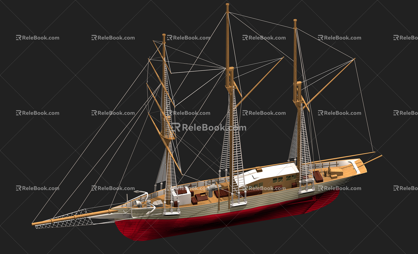 Modern Sailing 3d model