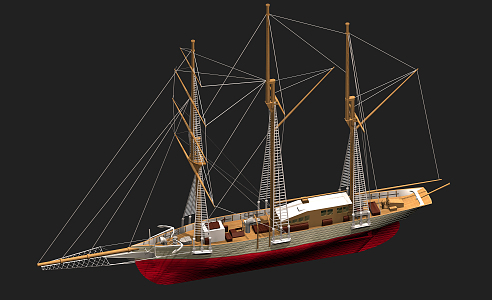 Modern Sailing 3d model