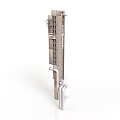 Industrial Equipment Vertical Multi Layer Structure With Pipes Supports And Components