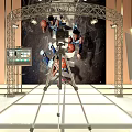 Studio Photography Setup With Tripod Basketball Players Backdrop Lighting And Monitor