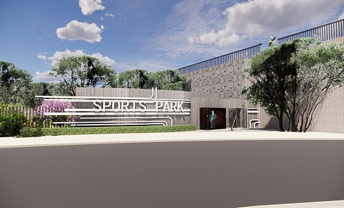 Street Sports Park Modern Park 3d model