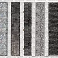 Various Textured Stone and Wood Material Samples for Decorative Design 3d model