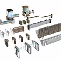 Modern Gate 3d model